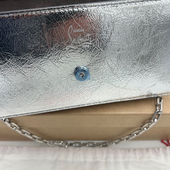 Women’s Christian Louboutin LOUBI 54 clutch bag/shoulder bag with chain Italy - Picture 8 of 16